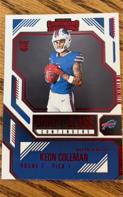2024 Panini Contenders #17 Keon Coleman Draft Class — front