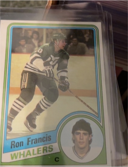 1984-85 Topps #54 Ron Francis Hartford Whalers — front