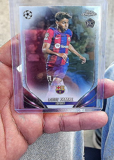 2023-24 Topps Chrome UEFA Club Competitions #64 Lamine Yamal — front
