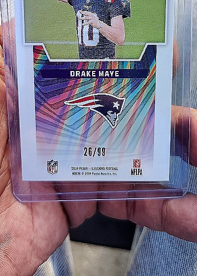 2024 Panini Illusions Game Magicians #26 Drake Maye — back