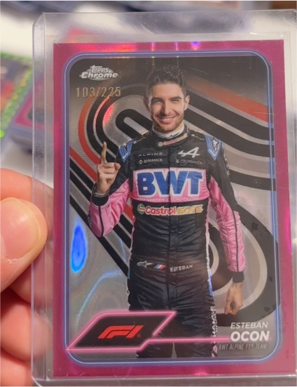 2024 Topps Chrome Formula 1 #9 Esteban Ocon — front