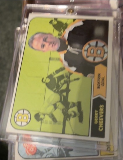 1968 Topps #1 Gerry Cheevers — front