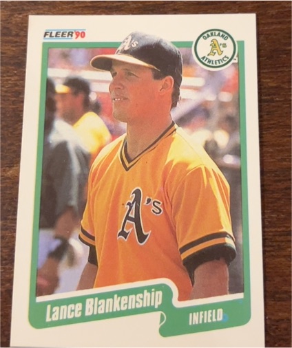 1990 Fleer #1 Lance Blankenship — front