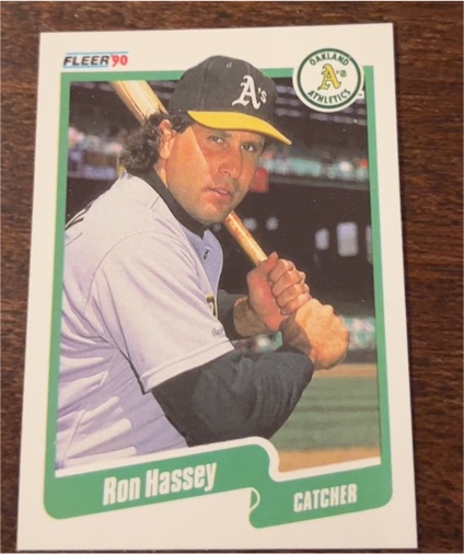 1990 Fleer #8 Ron Hassey — front