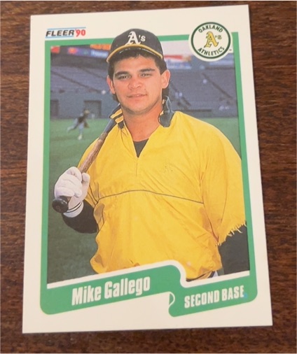1990 Fleer #7 Mike Gallego — front