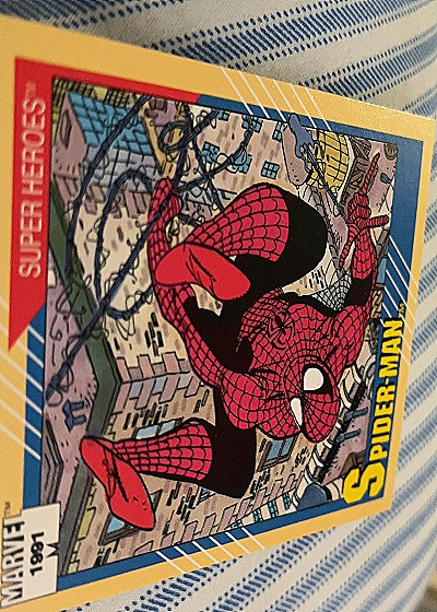 1991 Impel Marvel Universe #105 Spider-Man vs Doctor Octopus — front