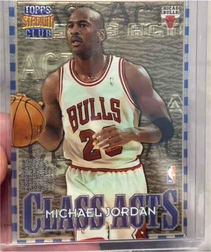 1996-97 Topps Stadium Club #CA1 Michael Jordan Class Acts — front
