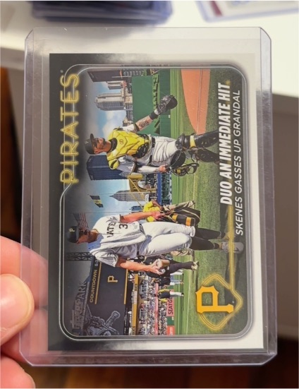 2024 Topps Update #US160 Paul Skenes, Yasmani Grandal — front