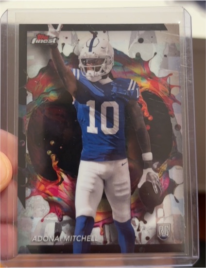 2024 Topps Finest #259 Adonai Mitchell Rookie Card — front