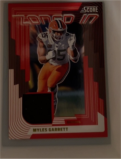 2025 Panini Score Zoned In #ZON-MGT Myles Garrett — front