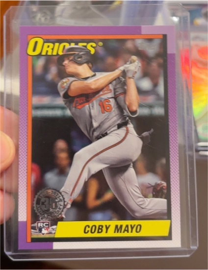 2025 Topps Series 1 - 1990 Topps Baseball #T90-93 Coby Mayo — front