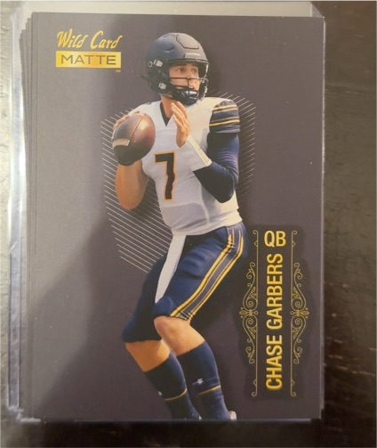 2022 Wild Card Matte #MB-129 Chase Garbers — front