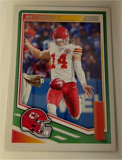 2025 Panini Score #288 Matt Araiza — front