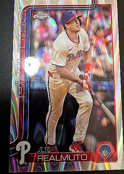 2025 Topps Chrome #2 J.T. Realmuto — front