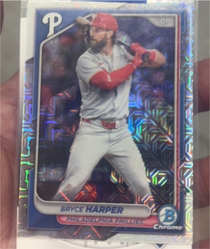 2024 Bowman Chrome #40 Bryce Harper — front