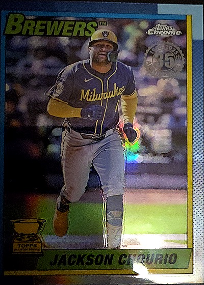 2025 Topps Chrome 35th Anniversary #90CB-9 Jackson Chourio — front