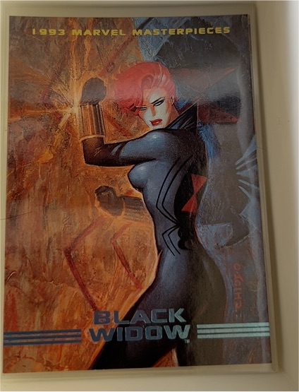 1993 SkyBox Marvel Masterpieces #67 Black Widow — front