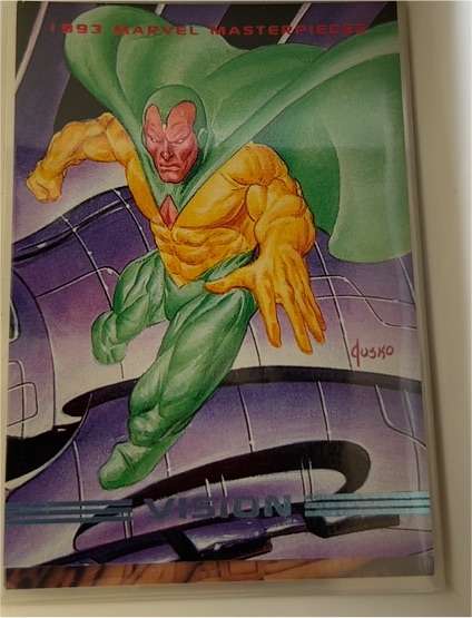 1993 Skybox Marvel Masterpieces #12 Vision — front