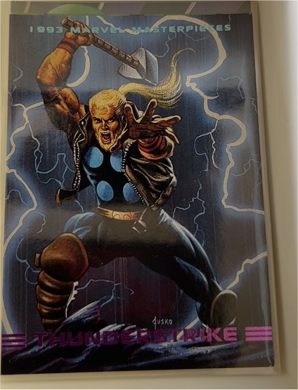 1993 SkyBox Marvel Masterpieces #73 Thunderstrike — front