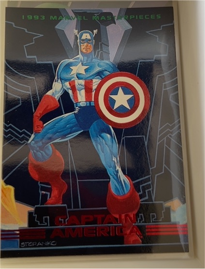 1993 SkyBox Marvel Masterpieces #15 Captain America — front