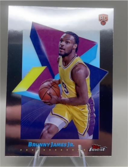 2024-25 Topps Finest #43 Bronny James Jr. — front