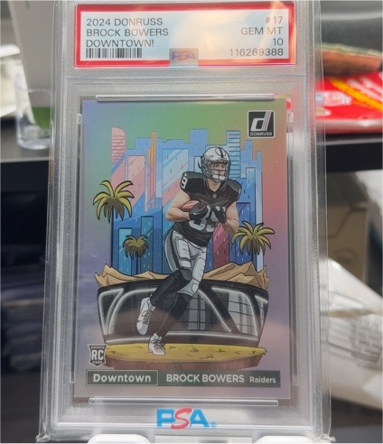 2024 Panini Donruss Downtown! #17 Brock Bowers — front