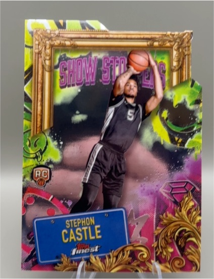 2024-25 Topps Finest #S-25 Stephon Castle Show Stoppers — front