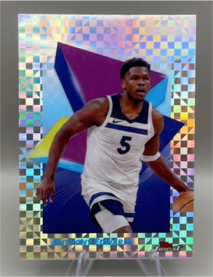 2024-25 Topps Finest #60 Anthony Edwards — front