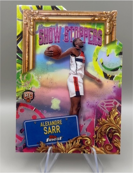 2024-25 Topps Finest Basketball #S-24 Alexandre Sarr Show Stoppers — front