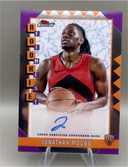 2024-25 Topps Finest #RFA-JM Jonathan Mogbo Rookie Finest Autograph — front