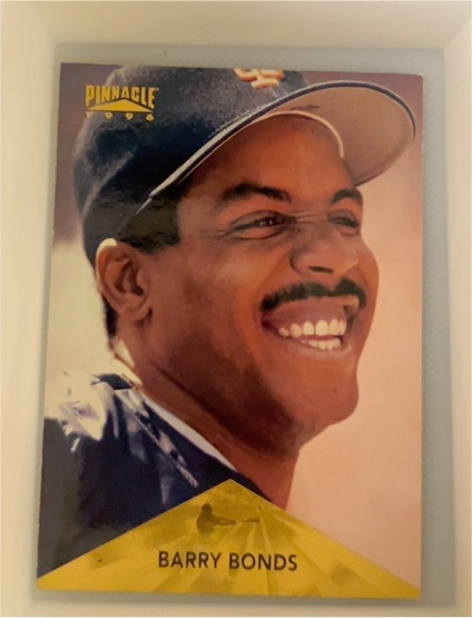 1996 Pinnacle #208 Barry Bonds — front