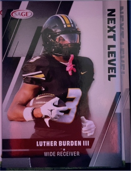 2025 Sage Next Level #89 Luther Burden III — front