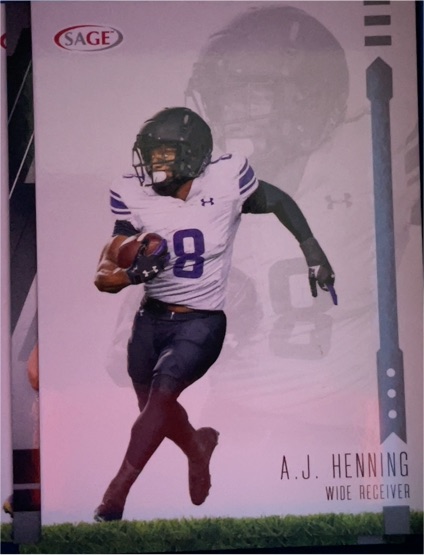 2025 Sage Football #49 A.J. Henning — front