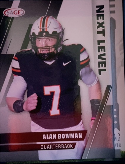 2025 Sage Next Level #85 Alan Bowman — front