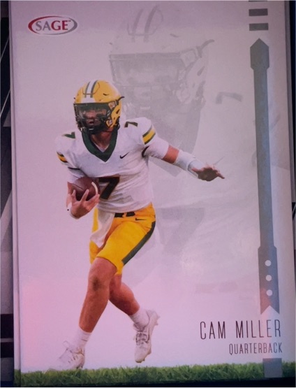 2025 SAGE HIT #60 Cam Miller — front