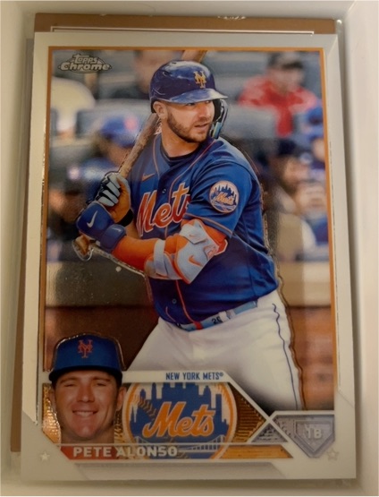 2023 Topps Chrome #75 Pete Alonso — front