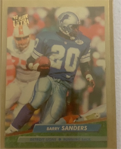 1992 Fleer Ultra #122 Barry Sanders — front