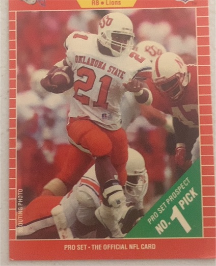 1989 Pro Set #494 Barry Sanders — front