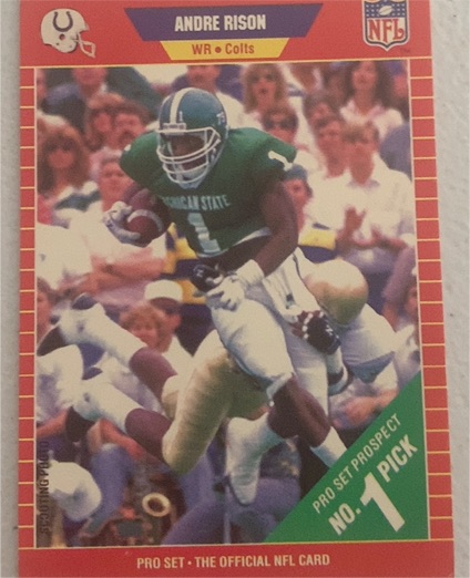 1989 Pro Set #497 Andre Rison — front
