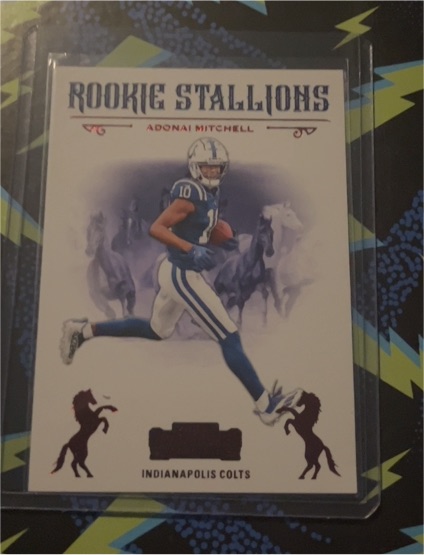 2024 Panini Contenders #17 Adonai Mitchell Rookie Stallions — front
