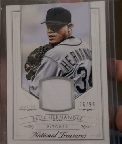 2015 Panini National Treasures #73 Felix Hernandez — front