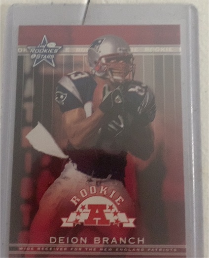 2002 Leaf Rookies & Stars Deion Branch Rookie — front