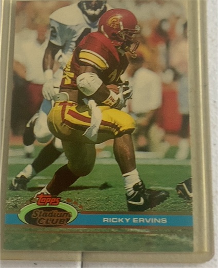 1991 Topps Stadium Club #353 Ricky Ervins — front