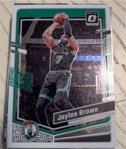 2023-24 Panini Donruss Optic #113 Jaylen Brown — front