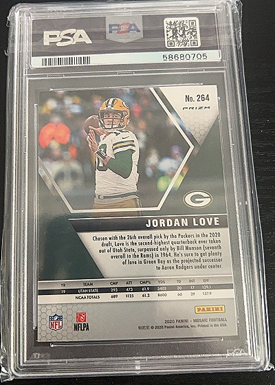 2020 Panini Mosaic #264 Jordan Love — front