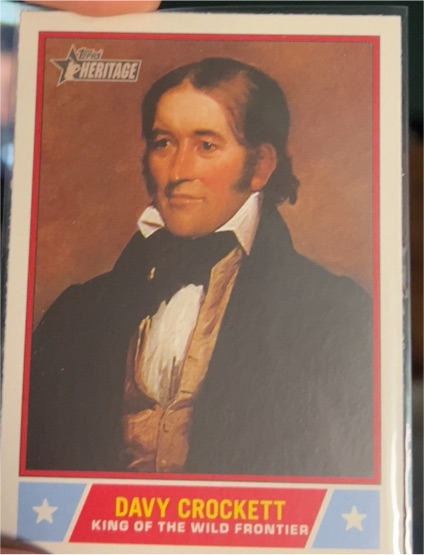 2025 Topps Heritage Notable Americans #NS-51 Davy Crockett — front