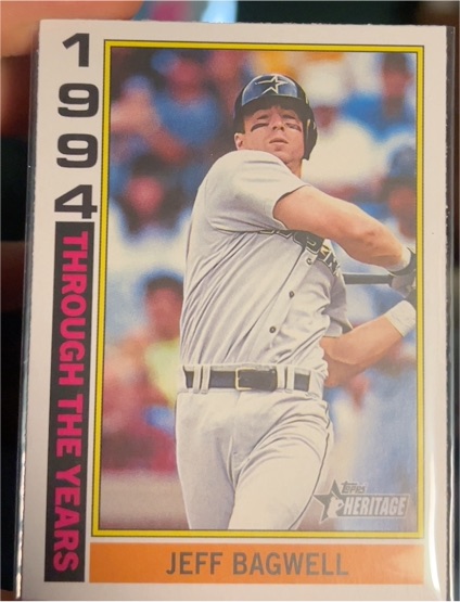 2025 Topps Heritage #TTY-10 Jeff Bagwell Through the Years — front