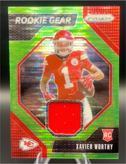 2024 Panini Prizm #RG-XWY Xavier Worthy Rookie Gear — front
