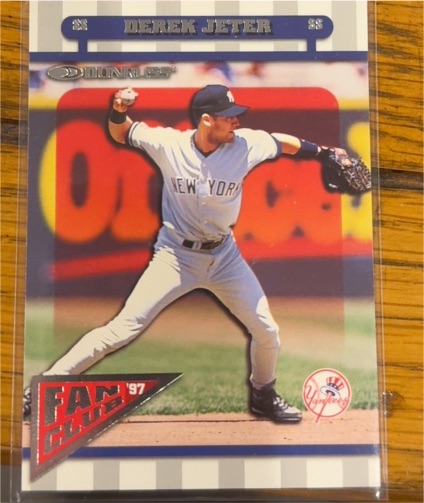 1997 Donruss #165 Derek Jeter Fan Club — front