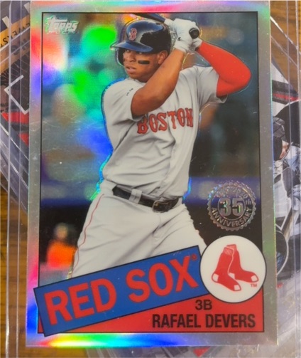 2020 Topps Chrome 35th Anniversary #85TC-8 Rafael Devers — front